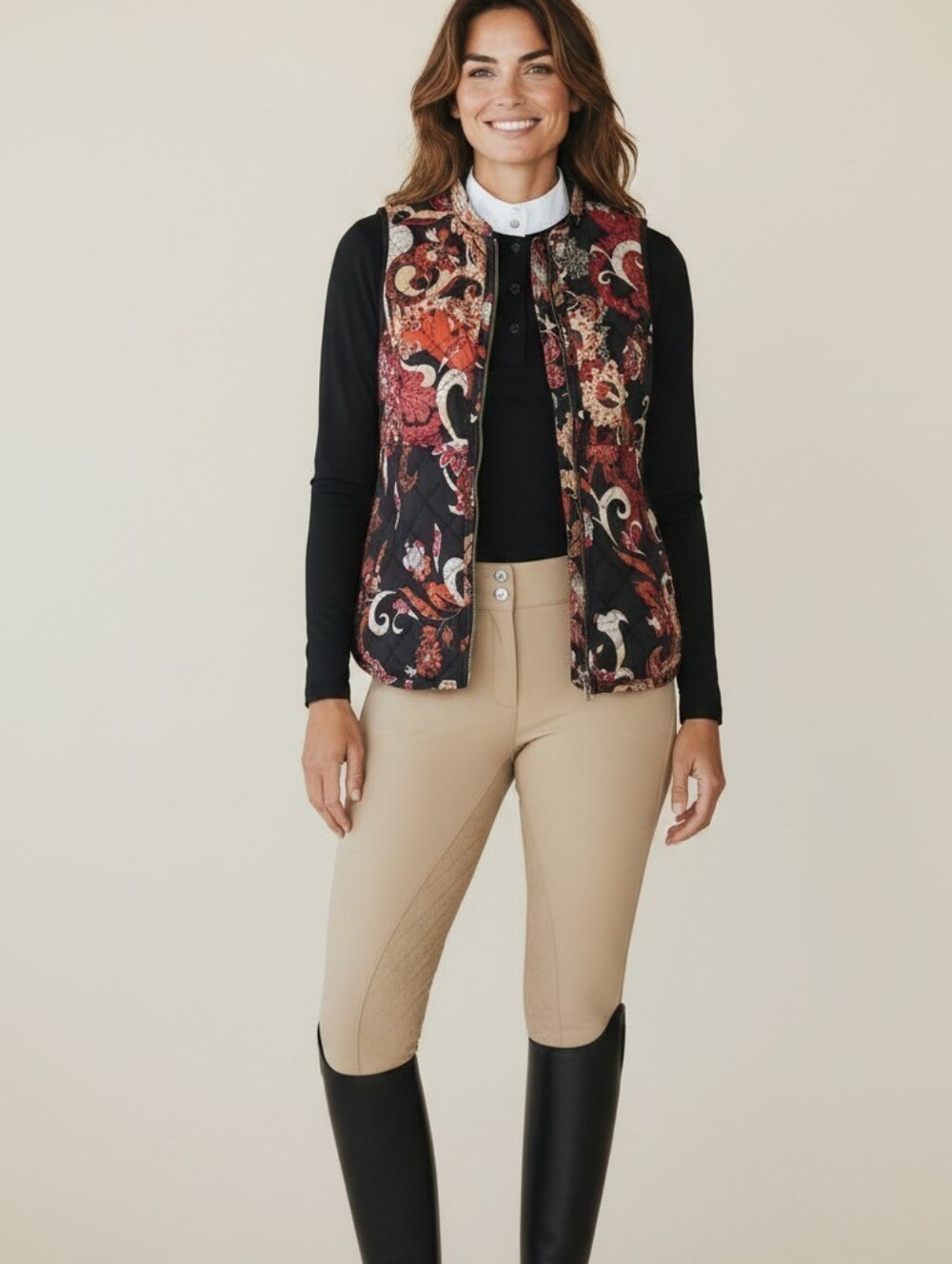 Chico's Quilted Long Vest